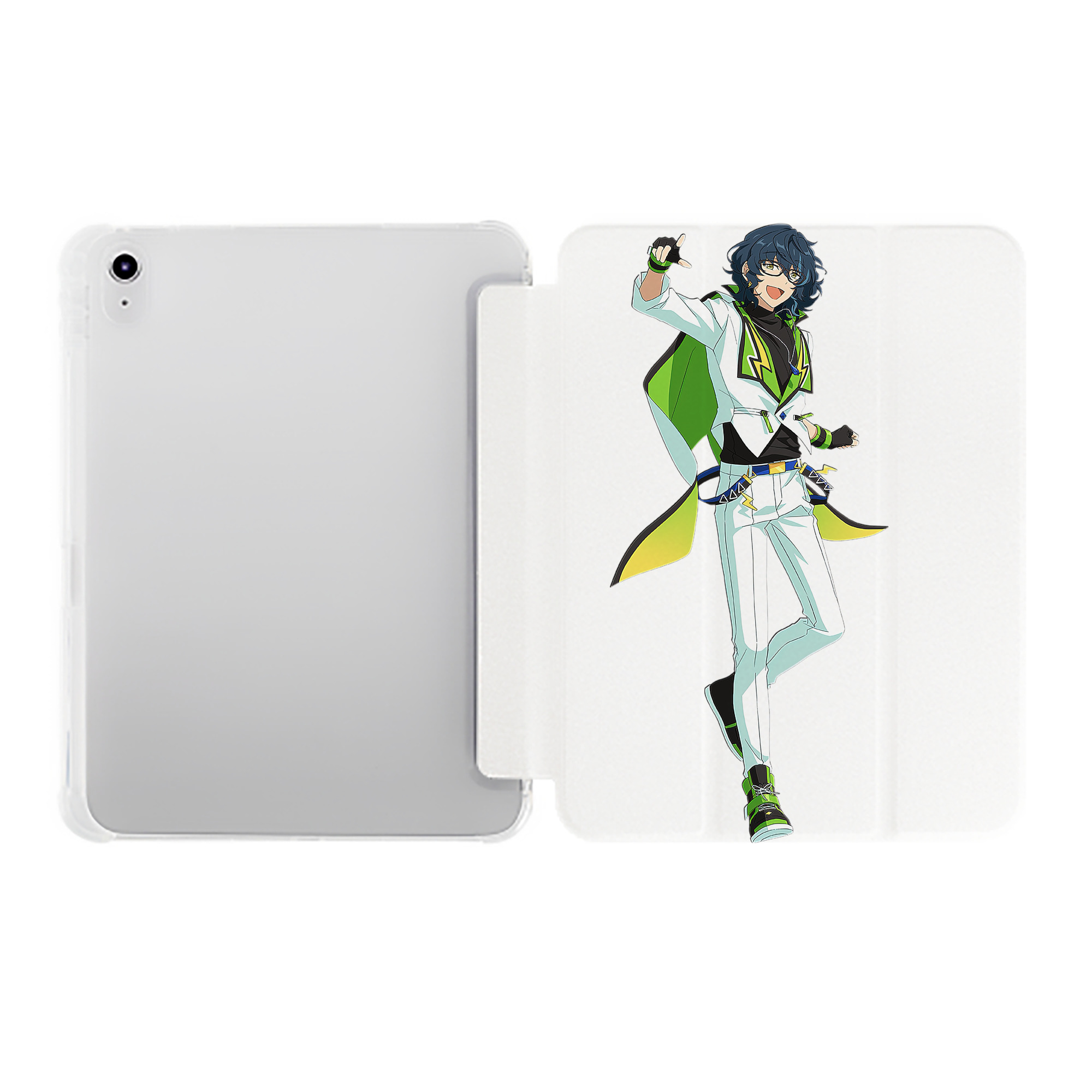 （画像用） あんさんぶるスターズ! Ensemble Stars IPad ケース ペン収納付き 三つ折りスタンド PUレザー×シリコン 対応機種9.5/10.5/10.9インチ